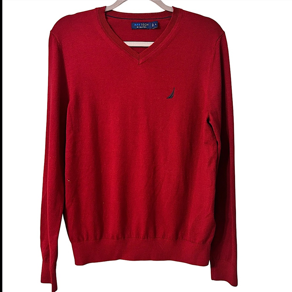 Nautica Men's Navtech V-Neck Sweater Mens Size Small
